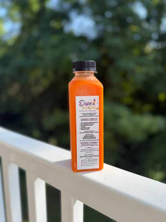 Sunrise Squeeze – Fresh Pressed Juice (16oz )